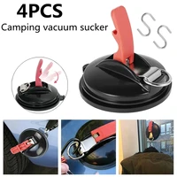 4pcs tent suction cup anchor securing hook camping vacuum sucker awning tent accessory multi function car mount luggage anchor