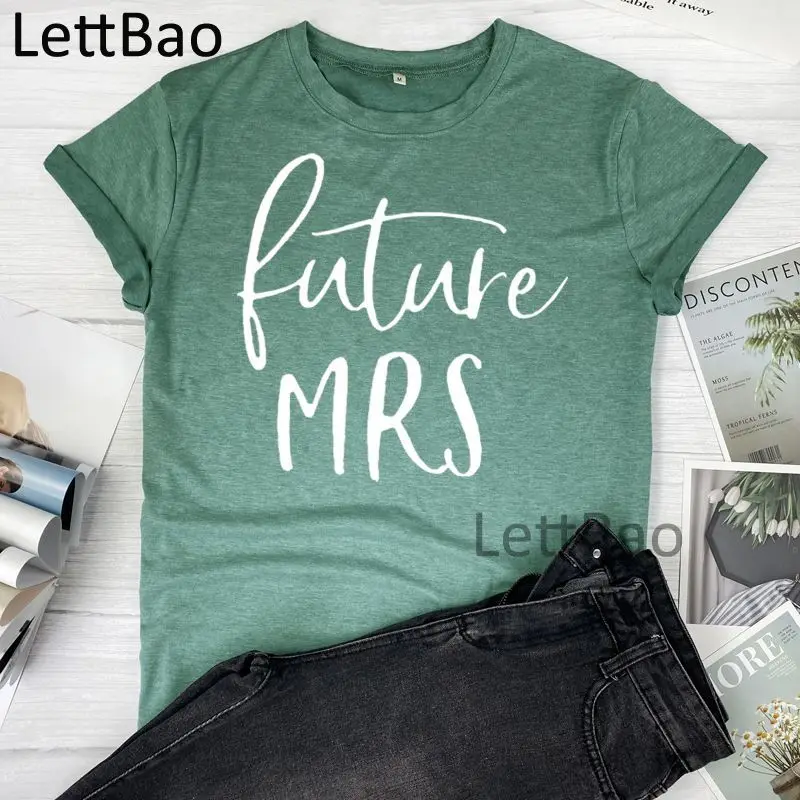

Future Mrs Fashion T Shirt Women Summer Hipster Short Sleeve Women T-Shirts Streetwear Aesthetic Cotton Casual Tops T Shirt