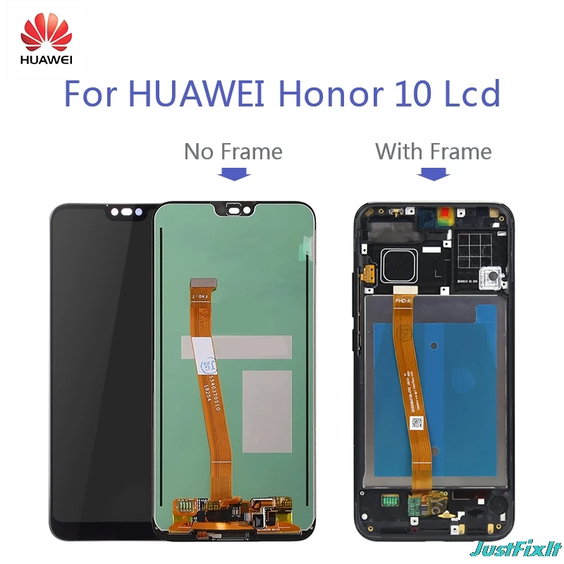 Для huawei honor 10 ЖК дисплей + кодирующий преобразователь сенсорного экрана в сборе