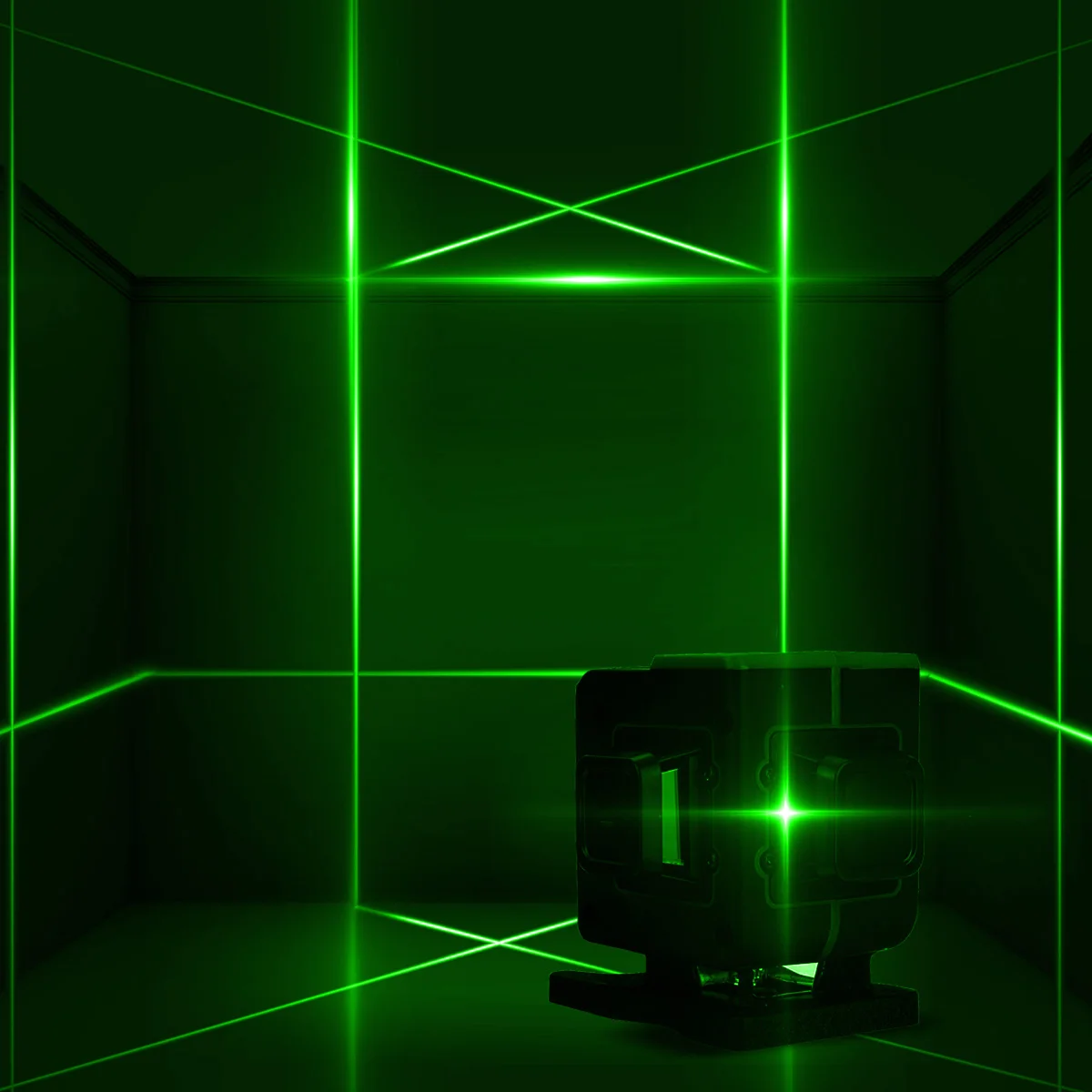 

3D Green 8/12 Lines Laser Levels 360 Horizontal Vertical Self-Leveling Cross Indoor Outdoor Remote Control Tester