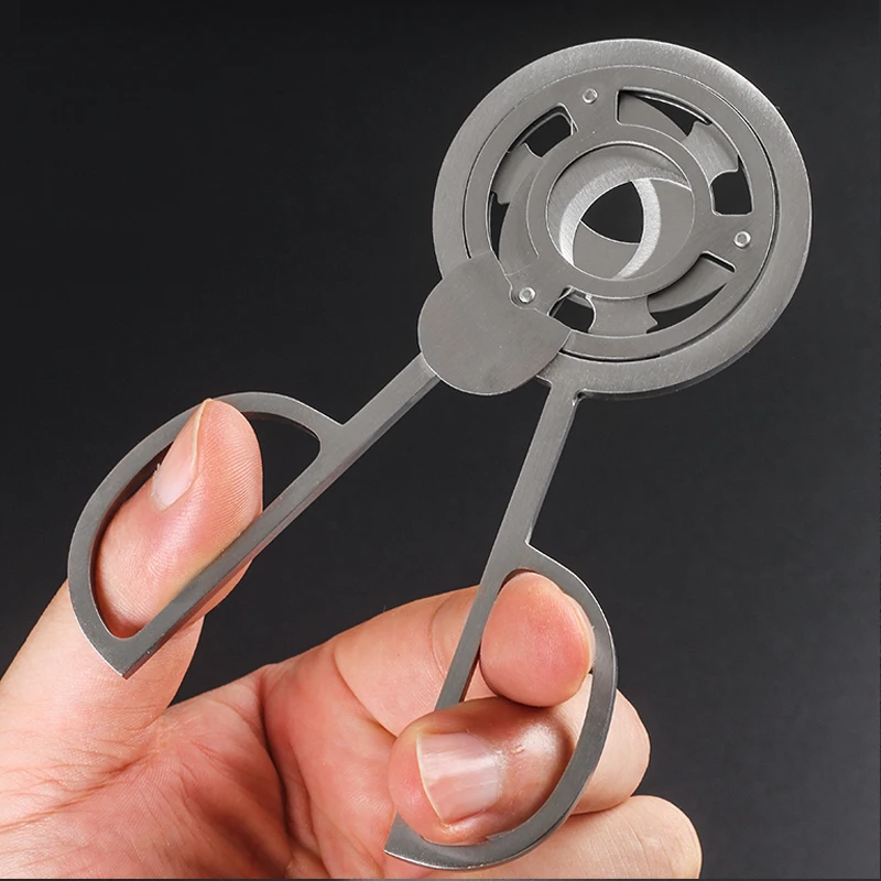 Новые прочные круглые серебряные ножницы для сигар из нержавеющей стали с острым