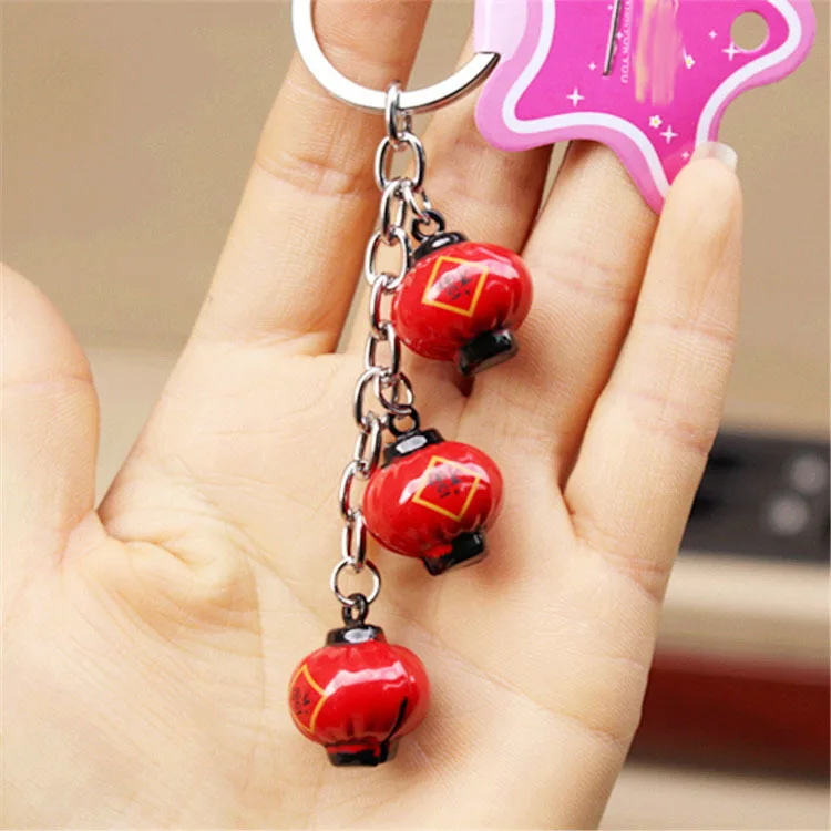 1 шт. Omamori Мультфильм Креативный счастливый фу фонарик колокольчик брелок pom llaveros