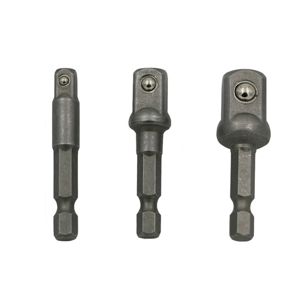 Socket Adapter NEWACALOX Мощность удлинитель Отвертки Набор для сверла таможенный приходной ордер Сталь гнездо адаптера набор шестигранным хвостовиком инструменты 1/" 3/8" 1/" 3 шт./компл - Цвет: Socket Adapter