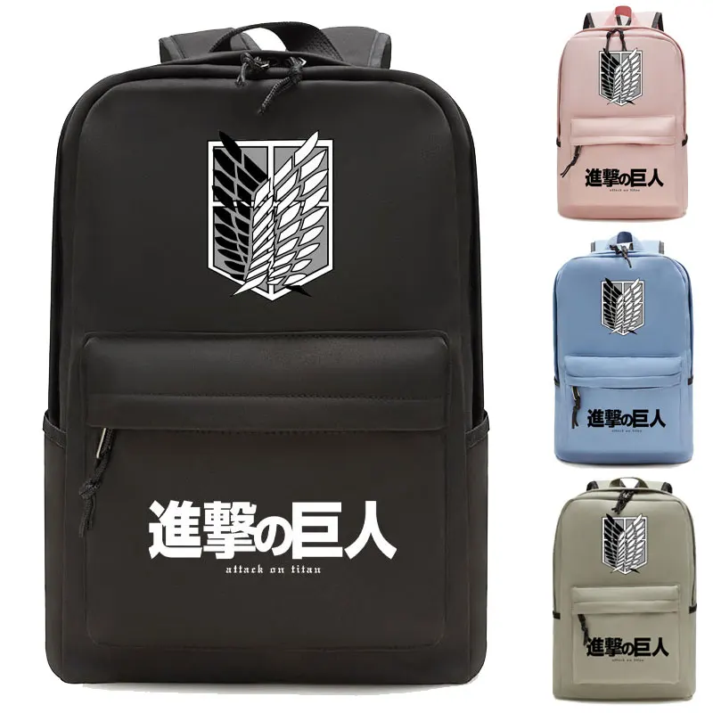 

Mochila Attack on Titan Backpacks Men Women Travel Bags Boys Girls Bookbag New Pattern Knapsack Students School Bags Rucksack