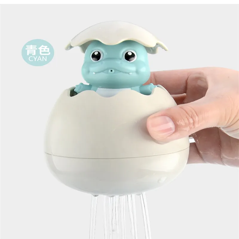 Детское яйцо Дождь Ванна игрушка синий динозавр играя вода детская забавная