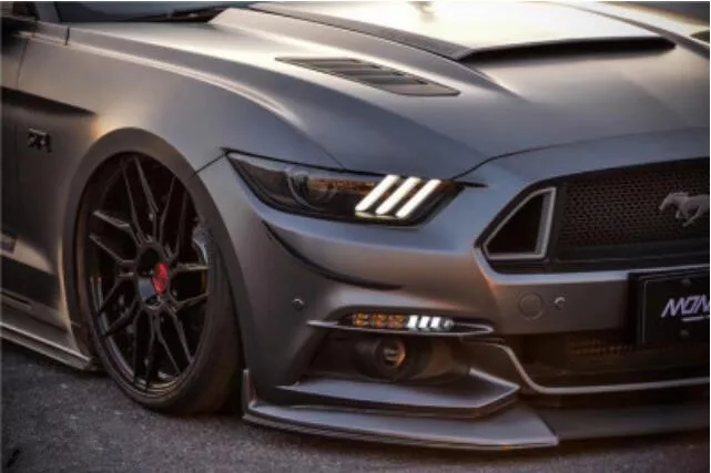 Черный ветровой нож для переднего и заднего бампера Ford Mustang 2015 2016 2017 | Автомобили