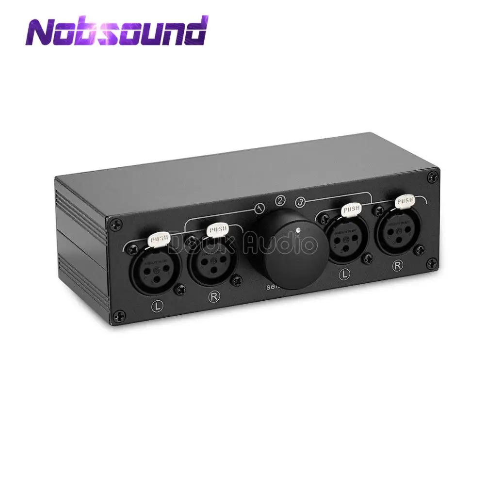 Little Bear MC103 3(1)-IN-1(3)-OUT XLR баланс стерео аудио коммутатор пассивный селектор разветвитель