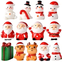 vivid christmas mini figurines ornaments festal colorfast xmas decorative resin miniatures desktop festival decor gift