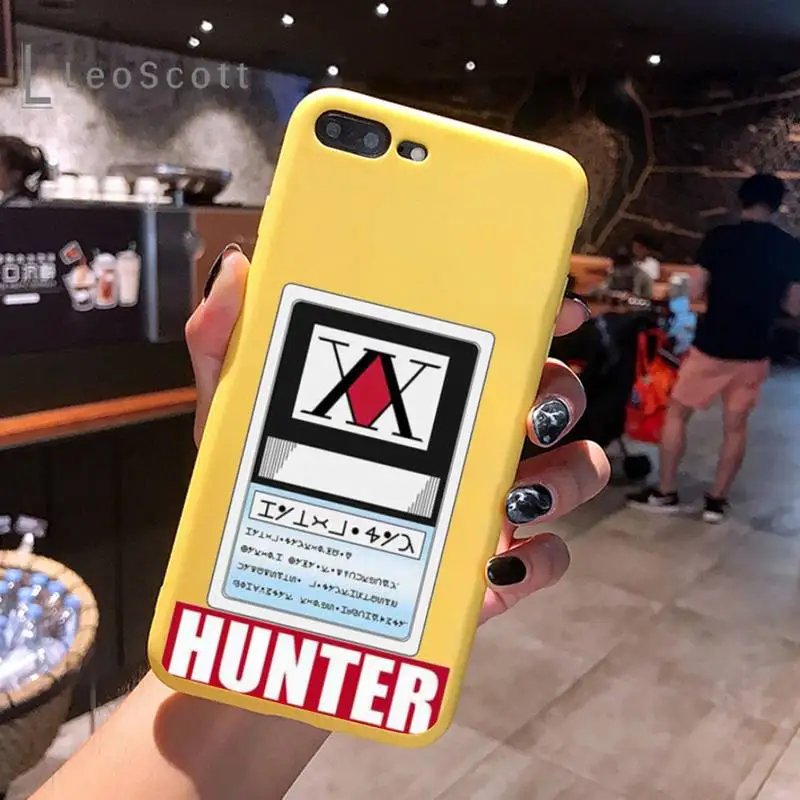 

HXH Anime Hunter X Hunter 3 Phone Case Candy Color for iPhone 11 12 mini pro XS MAX 8 7 6 6S Plus X 5S SE 2020 XR
