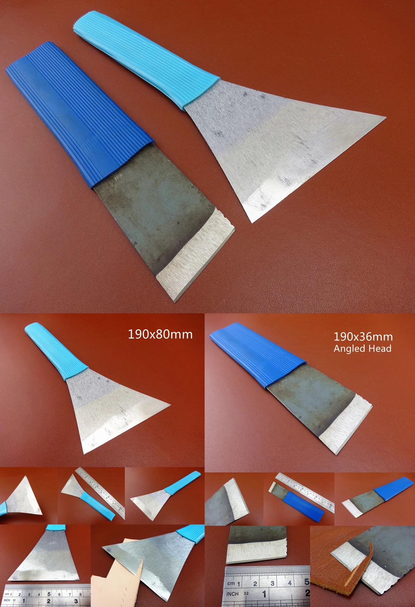 3 вида кожевенное ремесло быстрый стальной нож для заготовки резак Мясницкая