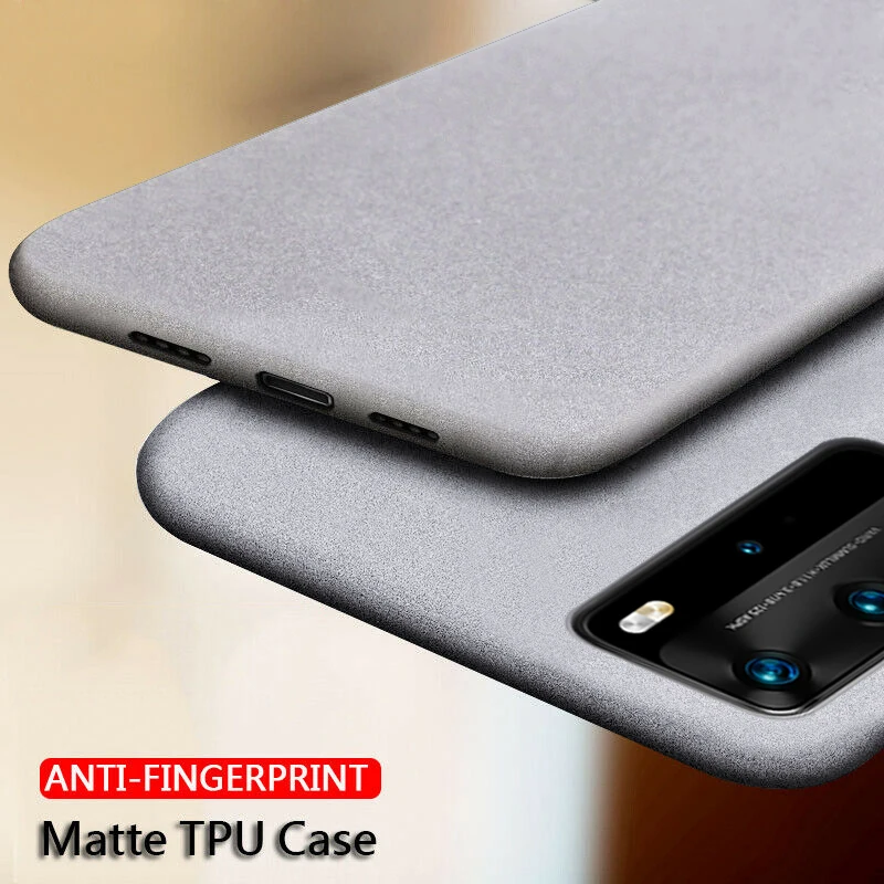 Матовый чехол песчаника для телефона Huawei P40 P30 P20 Pro Mate 20 10 Lite Nova 5T P Smart Z Plus 2019 мягкий