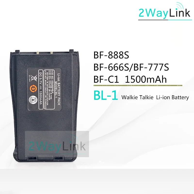 1 PC Battery BF-C1 Baofeng BF-888S батарея BL-1 автомобильное зарядное устройство для BF-666S BF-777S 888s BF-88E совместим с H-777 H777 - Цвет: 1 PC Battery