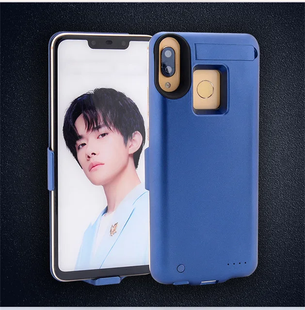 Blue KQJYS запасной внешний аккумулятор для Xiaomi Redmi Note 7, чехол с аккумулятором, 6800 мА/ч, внешний аккумулятор, чехол для Xiaomi Redmi Note 7 power Cas - Цвет: Blue
