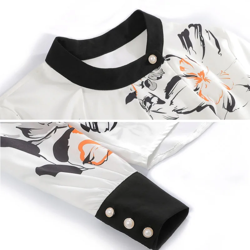 Модная одежда в Корейском стиле женские топы и блузки 2021 шифоновая блузка для