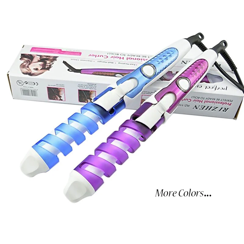 

Professional Curling Iron Spiral Curlers Hair Waver Corrugation Curler For Hair Curling Wand Styler Modeler Styling Tools