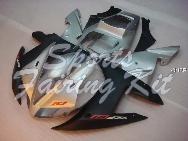 Пластиковые обтекатели для YAMAHA YZFR1 2002 - 2003 матовый черный серебристый корпус 03 |