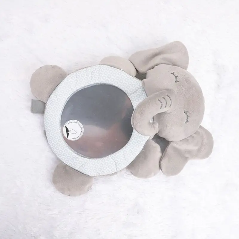 

Adjustable Safety Car Baby Mirror Back Seat Headrest Rearview Mirrors Facing Rear Ward Infant Kids Monitor Bunny Plush