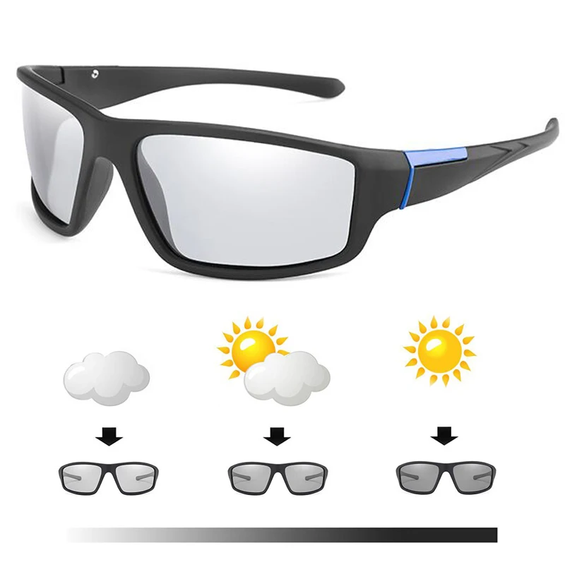 

Солнцезащитные очки Мужские поляризационные, фотохромные хамелеоновые солнечные очки, меняющие цвет, для дневного и ночного вождения