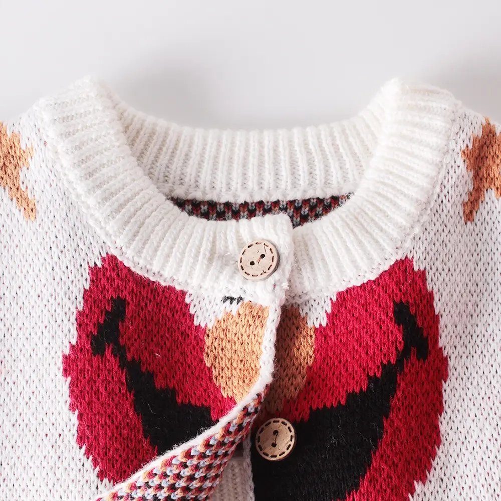 Куртка для маленьких мальчиков с красной птицей толстый зимний свитер девочек