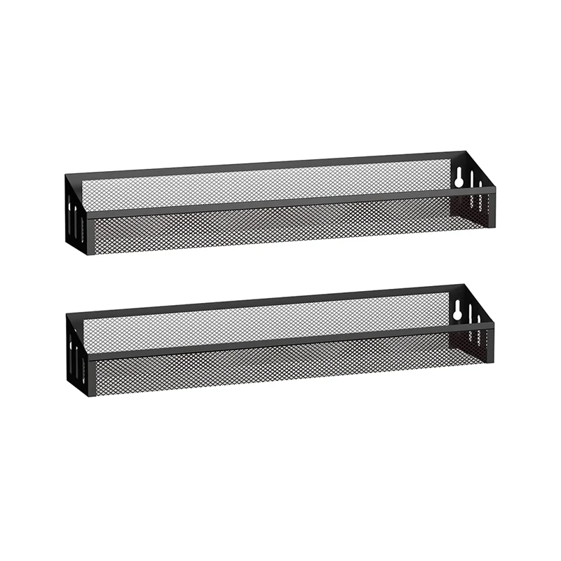 

2 Pack Kitchen Counter-Top or Wall Mount Spice Rack Jars Storage Organizer