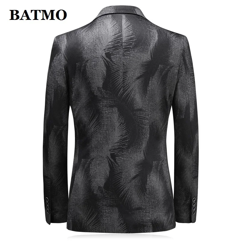 BATMO 2020 Новое поступление весенний Повседневный Серый блейзер с принтом для