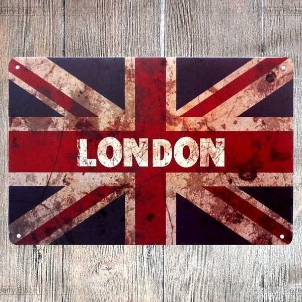 

Funny Vintage Retro Vintage Metal Tin Signs Decoration London Metal Sign Wall Decor of the Bar Man Cave Neon Coffee Home