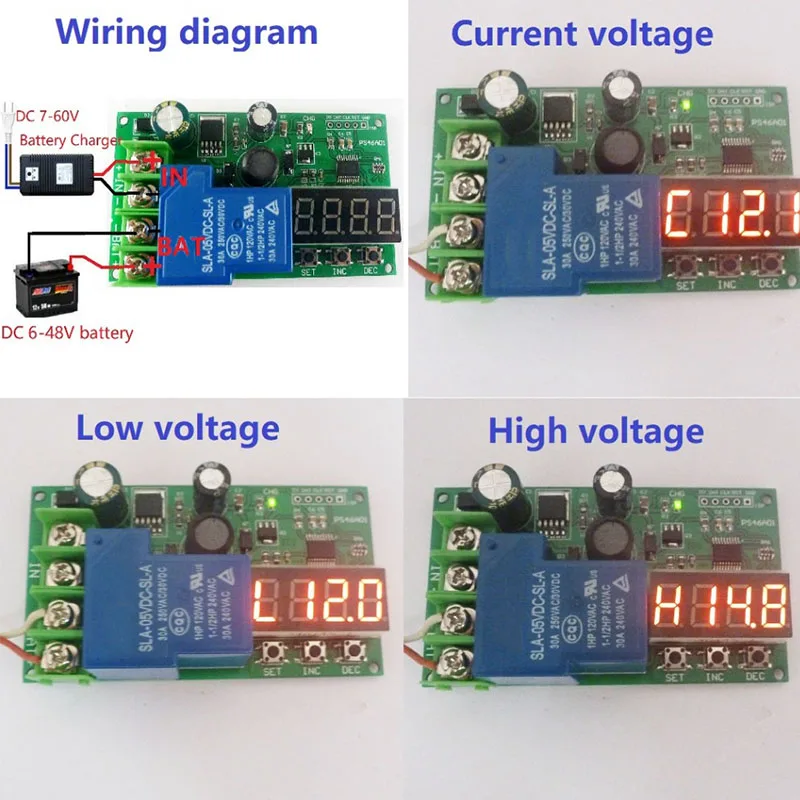0-30A 7 4 V 12V 14 8 24V 48V свинцово-кислотный Ni-Cd Ni-MH Li-Ion Li-PO литиевый аккумулятор плата