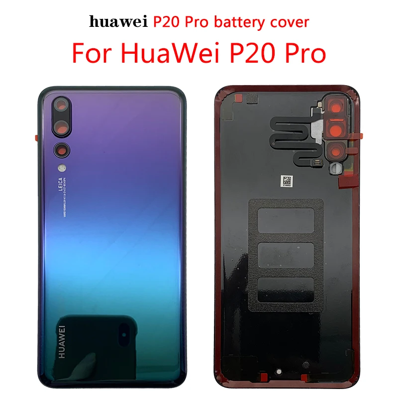 100 original huawei p20pro battery cover for p20 pro replace the battery cover with camera cover p20 pro free global shipping