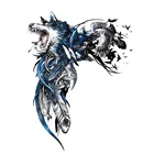 Модная Автомобильная наклейка волк и перо, автомобильные аксессуары, персонализированное графическое украшение из ПВХ, Высококачественная Водонепроницаемая наклейка, 18*13 см