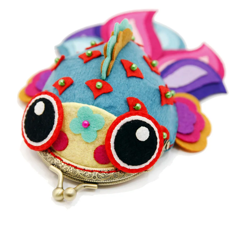 Набор для рукоделия искусственный мультяшный Рождественский фетровый кошелек