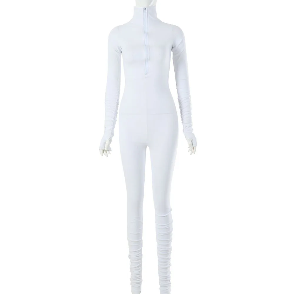 

Hot 2020 new women's sexy tight solid color Jumpsuit