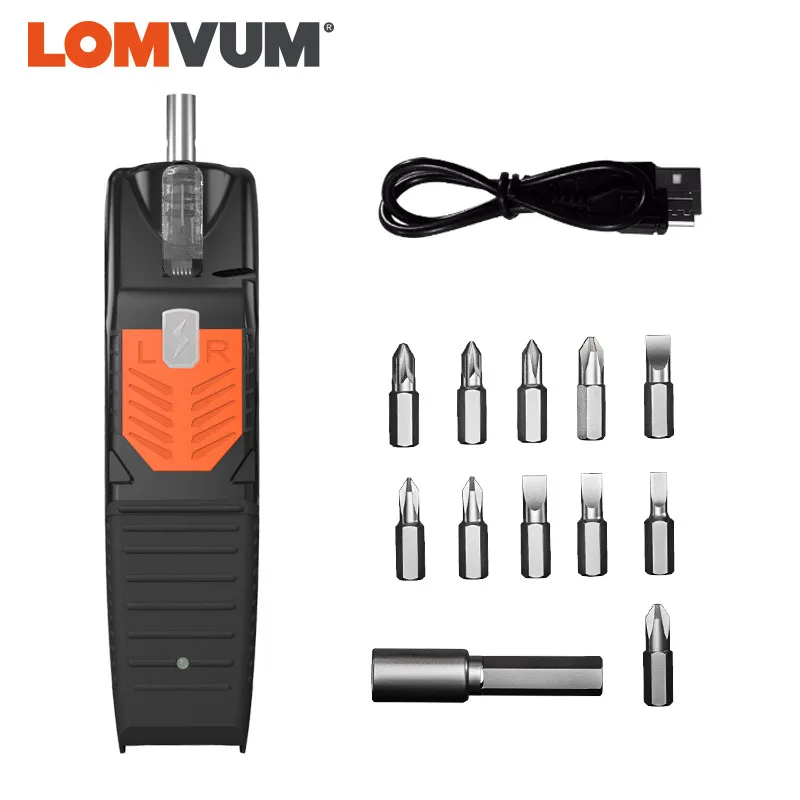 LOMVUM мини электрический шуруповерт ручная дрель USB перезаряжаемая