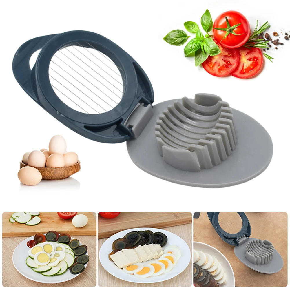 

Plastic Egg Cuter Pidan Splitter Stainless Steel 304 ABS Fancy Slicer Egg Cut Innovative Tool