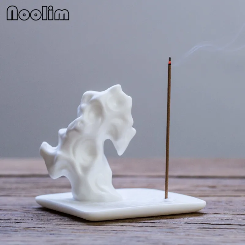 White Porcelain Buddha Hand Incense Burner Ceramic Bergamot Stick Holder Aromatherapy Censer Home Teahouse Decor | Дом и сад