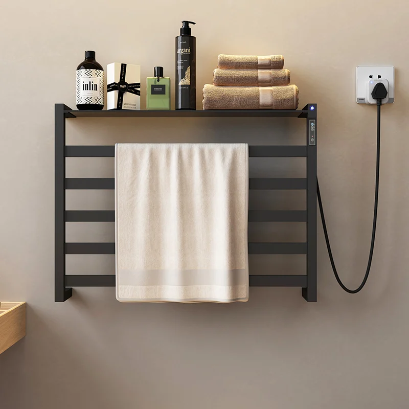 

Bathroom fittings Electric heated towel rack, No Drilling.Stainless steel Sterilizing Smart towel dryer,towel warmer
