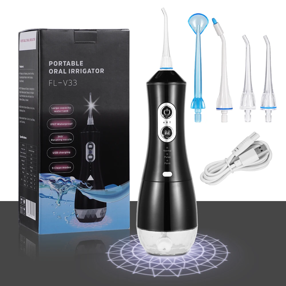

Ирригатор полости рта, 9 режимов, USB, перезаряжаемый, 300 мл