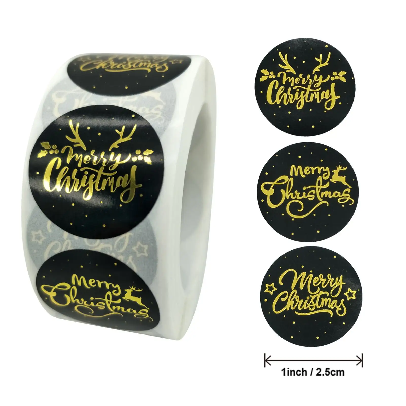 

500Pcs Self Adhesive Christmas Letter Elk Star Sticker Tag Envelope Decor