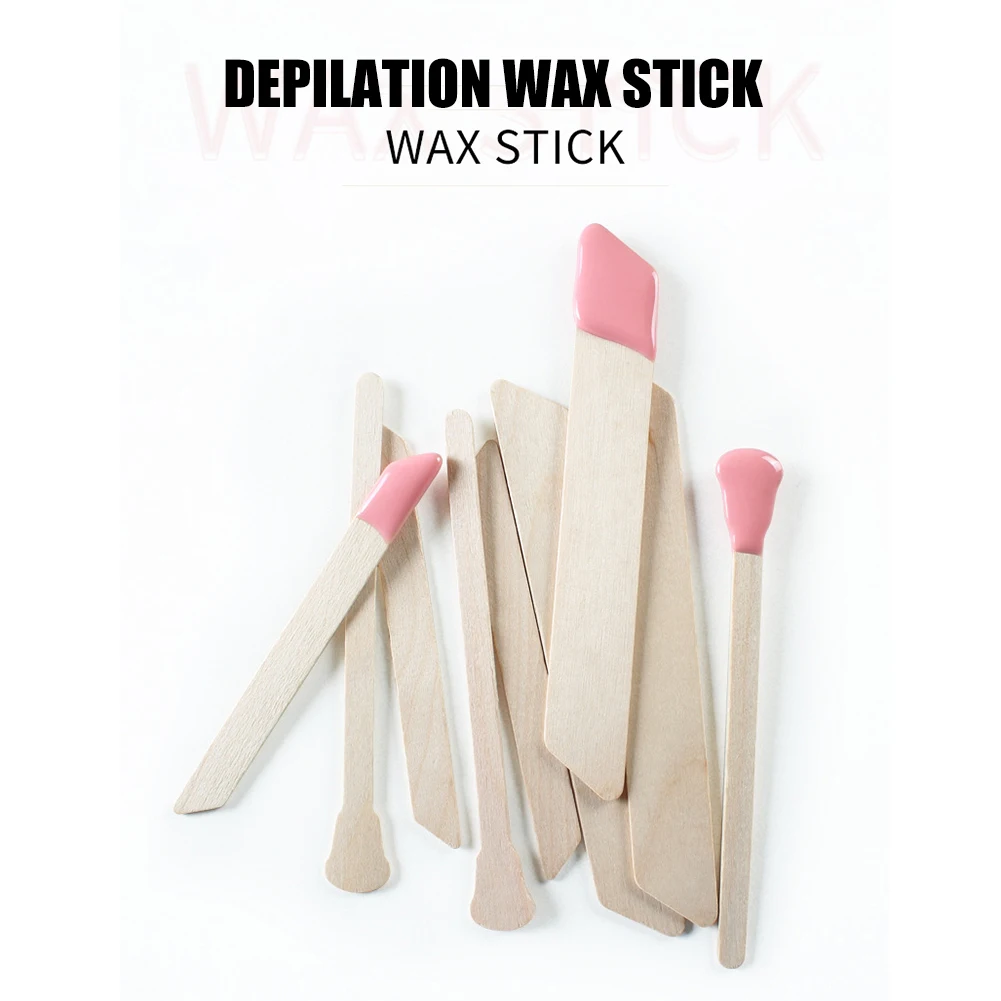 

50pcs Disposable Wooden Tongue Depressors Wooden Hair Removal Tattoo Waxing Spatula Stick Tongue Beauty Tools
