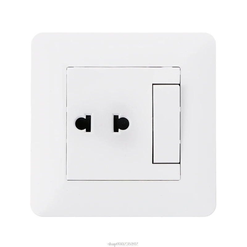 

Wall Outlet 2 Hole Universal Power Socket With 1 Gang 2 Way Light Switch Porcelain White Wall Panel Jy22 20 Dropship