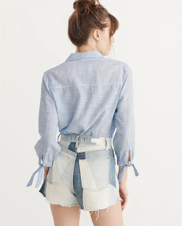 

2019 New Fashion Women Blouse Shirt Long Sleeve Female Sexy Tee Tops Women Cotton Linen Shirt Blusas Feminine Blouses