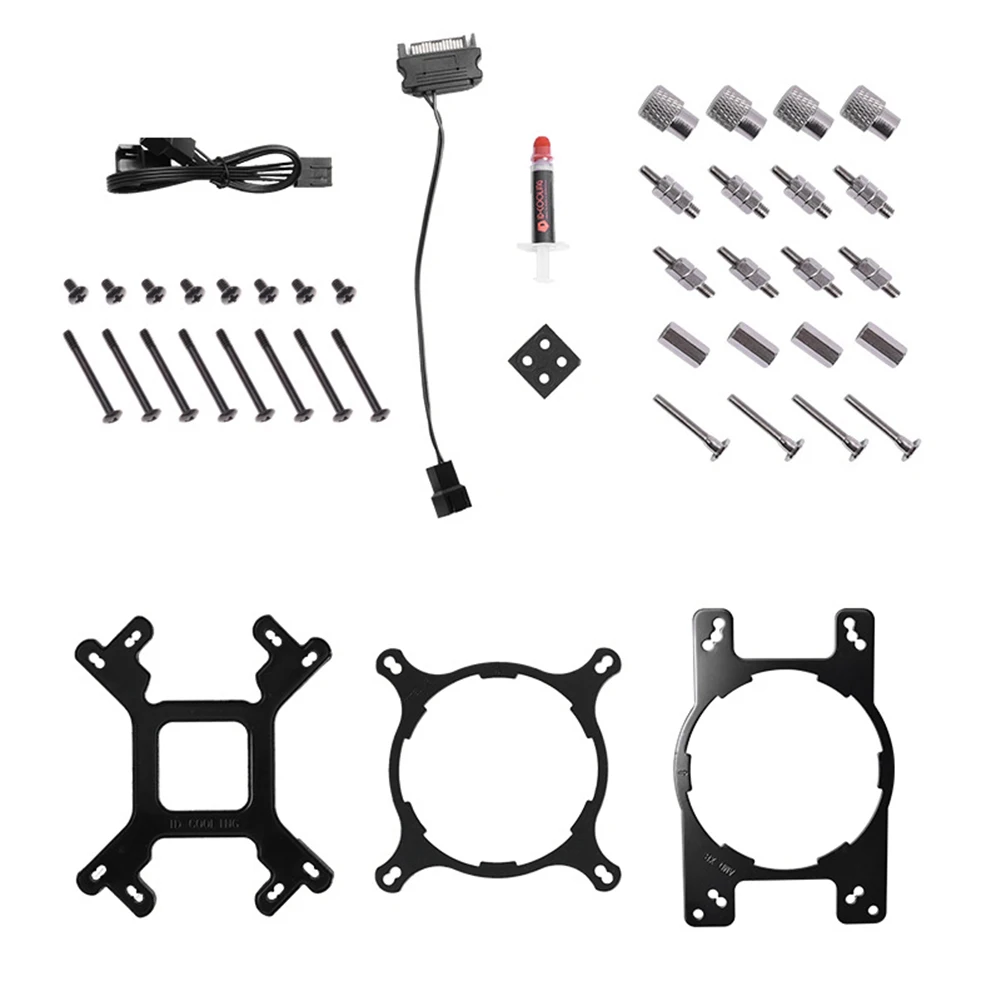 CPU кулер для воды 120 мм 4 Pin интегрированный Радиатор тихий компьютер охлаждающий