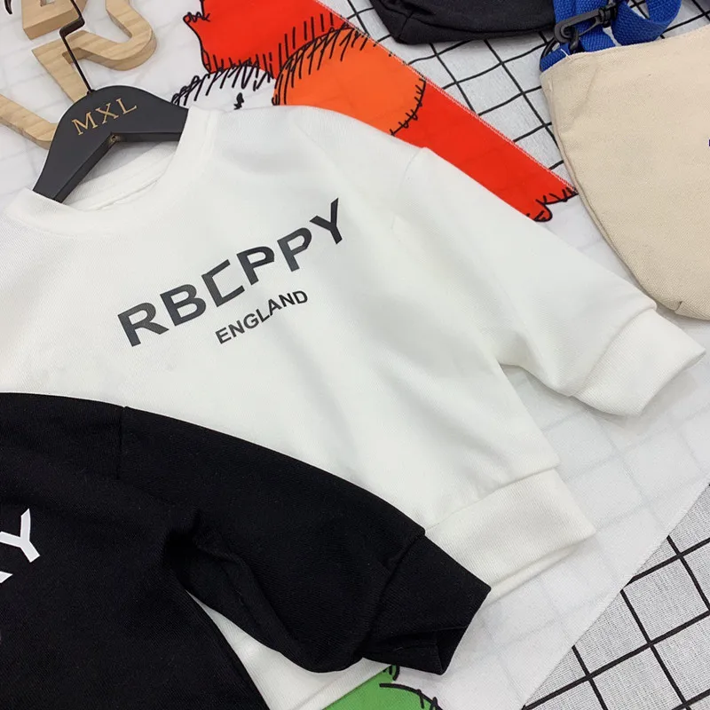 

Children's simple letter cotton kids Sweater