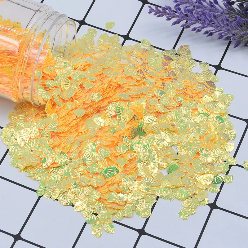 Блестки Sea shell 7 мм блестки из ПВХ россыпью для дизайна ногтей маникюра шитья