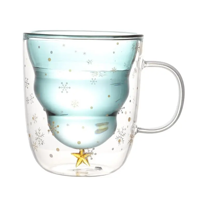 Кружка Chr · изоляционная двухслойная стеклянная термостойкая чашка с