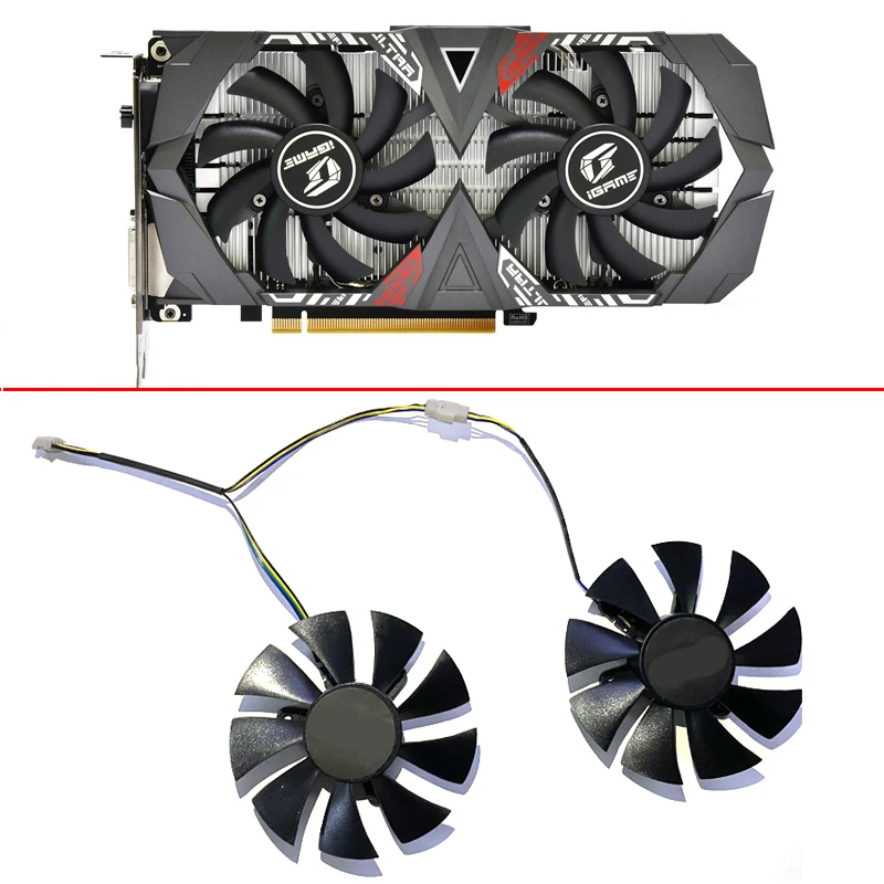 

NEW 85MM 4PIN GPU iGame GTX 1650 GPU FAN Fan For Colorful iGame GeForce GTX1650 AD Special OC GTX 1650 Ultra 4G Cooling Fans