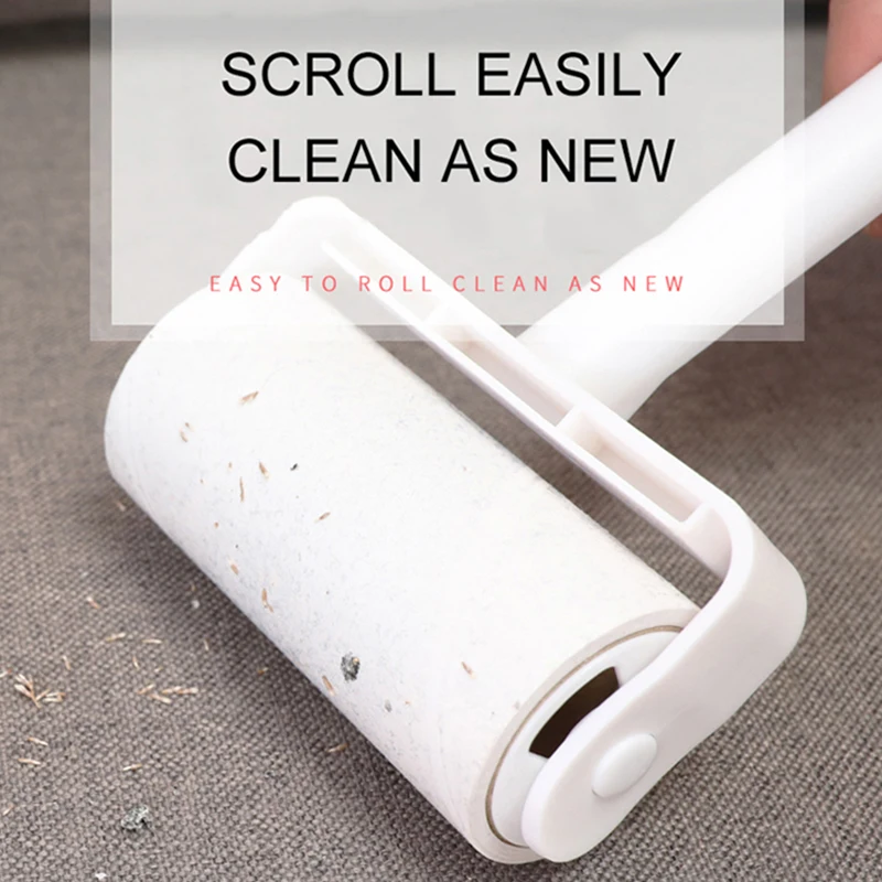 

High Quality Sticky Hair Brush With Handle Brush Dust Remover Sticky Clothes Pet Dog Hair Fabric Fluff Roller Cleaner Accessory