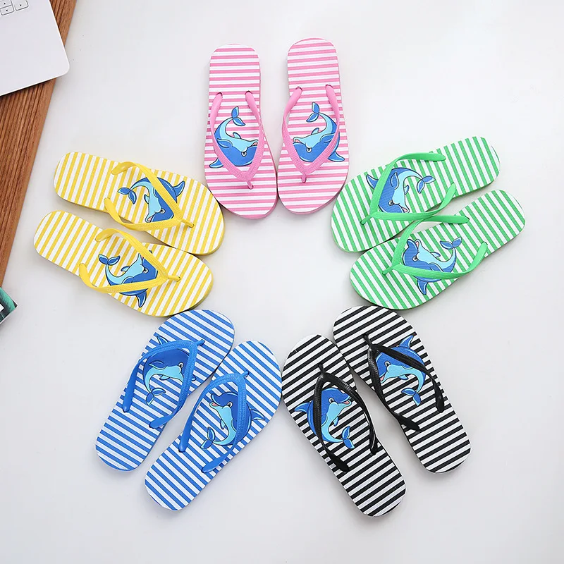 Шлепанцы женские на плоской подошве повседневные сандалии из ЭВА пляжная обувь