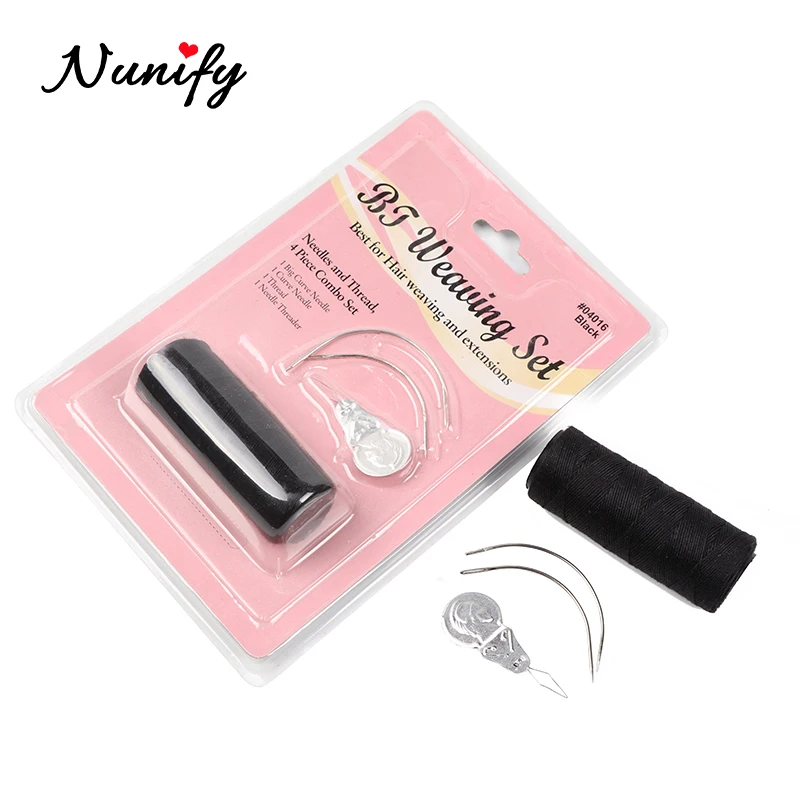 1Pcs C-Type Needle Curve Long Threader Sewing Thread And Kit For Wig Making 4Pcs/Lot Nunify |
