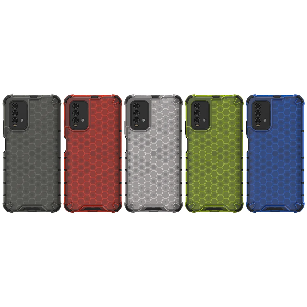 

For Xiaomi Redmi 9 Power Case Transparent Rugged Hybrid Armor Case For Redmi 9 9C 9A Cover Shell Phone Accessories (XS0514)