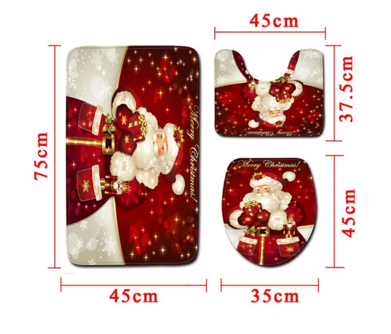 

Bathroom Shower Curtain Christmas Bathroom Curtain Fabric Elegant Decoration Bath Cortinas De Ducha Shower Curtain BA60YL